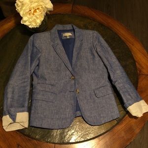 J. Crew Ladies Linen Schoolboy Blazer